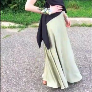 Sage Green Maxi Skirt